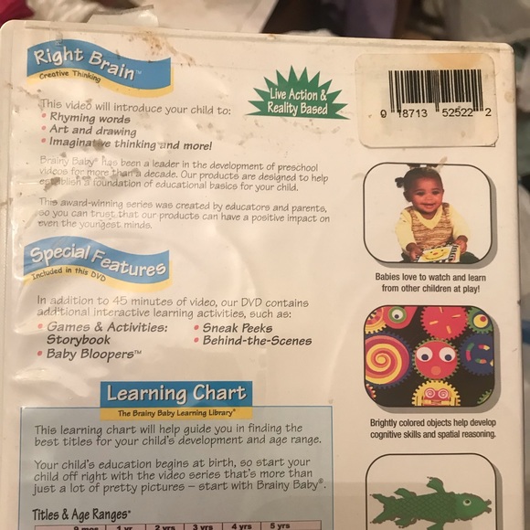 Brainy baby right brain dvd - Picture 3 of 3